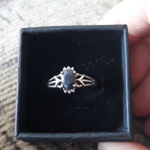 Genuine blue sapphire ring